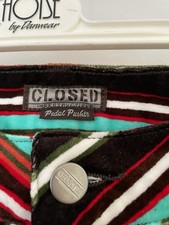 Vintage: Closed Pedal Pusher, Samt, bunt, italienische Größer 46 = DE  Gr. 42