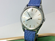 Große Herrenuhr OMEGA, Handaufzug kpl. in Stahl