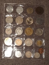 21 x Münzen Konvolut/Lot, mit Umlaufsondermünzen in Albumseite, Nachlassauflös.