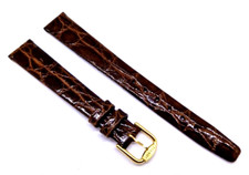 Uhrenarmband Länge S Damen 13/10mm Uhrband von Tissot Braun Echt Kroko  / 137