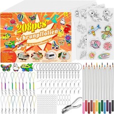 204 Stk Schrumpffolie Set