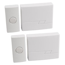 2x Kabellose Funkklingel Gong Türklingel 16 Melodien Empfänger Klingel Haus 50m