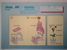 Playmobil Bauanleitung 5146 Schloss Schlafgemach , A6 , 4 Seiten