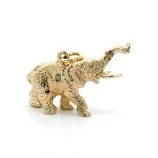 Anhänger, Elefant massiv, Gelbgold 585 14 KT