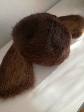 Nutria fellmütze mit - nutria-fellmütze,