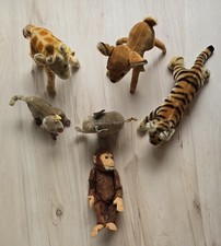 Steiff Tiger Pavian Elefant Bambi (Rehkitz) Giraffe Affe Hermann Konvolut