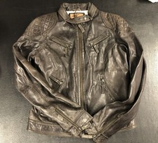 Mays & Rose Lederjacke *Sheep Gavi Washed Truffle* dunkelbraun *Gr. L* neu