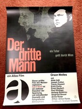 Der Dritte Mann Filmplakat Poster A1, NACHDRUCK, Orson Welles
