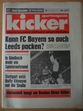 KICKER 33 - 24.4. 1975 EC Bayern-St. Etienne 2:0 Dieter Müller Leeds-Barcelona