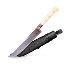 Usbekisches Kochmesser Pchak 024 Пчак Messer Пичак Handarbeit Hülsenstahl 28 cm