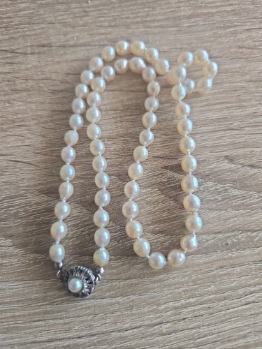 Vintage perlenkette mit - perlenkette, jka