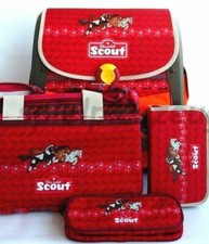 Scout Buddy 3 Freunde Pferd Schulranzenset 4tlg Mädchen Rucksack Sporttasche Rot