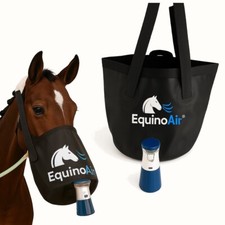 EquinoAir Pferdeinhalator & Maske | Inhaliergerät | Mobil leise bei Husten & COB
