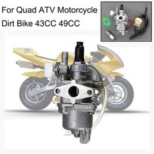 49ccm Vergaser Pocketbike Pocket Quad Benzinhahn Pocket 2 Takt + Zündkerze BE N