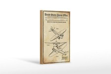 Holzschild Patent 12x18 cm