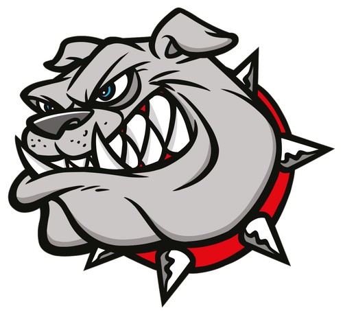 Bulldogge aufkleber 20x18 5 - bulldogge,