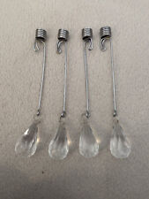 Kerzenhalter Weihnachtsbaum, Senkrechthalter, Metall und Kunststoff, 4 Stück