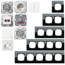 Gira Esprit Glas Schwarz