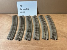 ROCO LINE H0 Gleis m. Bettung: 6 Stück 42525 R5 (A)