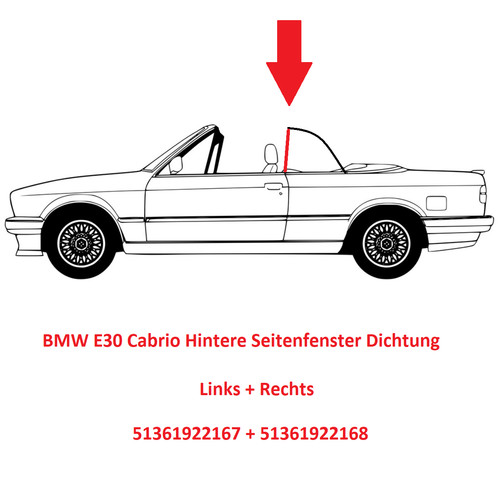 Bmw e30 cabrio hintere - cabrio,