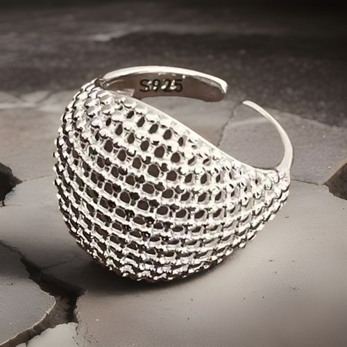 925 sterling silber - kugel, ring