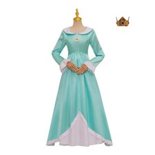 Cosplay Super Mario Bros Prinzessin Rosalina Kleid Krone Halloween Karneval Suit