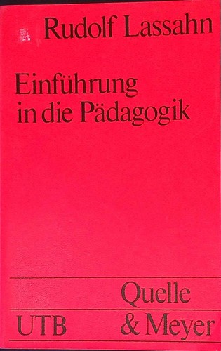 Einführung die pädagogik - einführung,