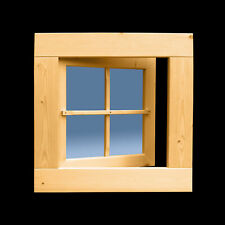 Holzfenster 59 x 59 cm Drehfenster "B-Ware" 2. Wahl Gartenhausfenster ++NEU++