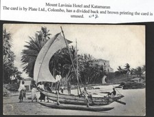 Ceylon vintage postcard Mount