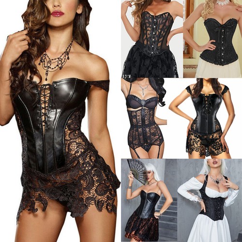 Schwarz korsett damen corsage - schwarz,