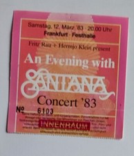 Santana 12.03.1983 Frankfurt