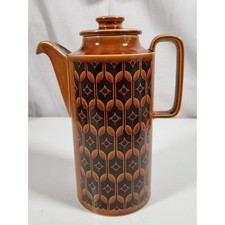 Hornsea Keramik Erbstück braun 70er Frühstück Kaffeekanne hoch 2,5 Pints sehr guter Zustand