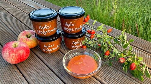 Hagebutten apfel marmelade - x,