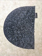 Badteppich Bruno Banani Shaggy Hochflor Schwarz Halbrund Badvorleger