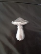 Deko Pilz aus Ton silber