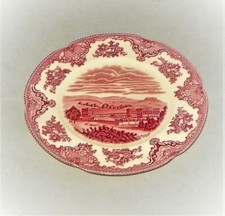 Kuchenteller 20,4 cm von Johnson Brother Old Britain Castle rot