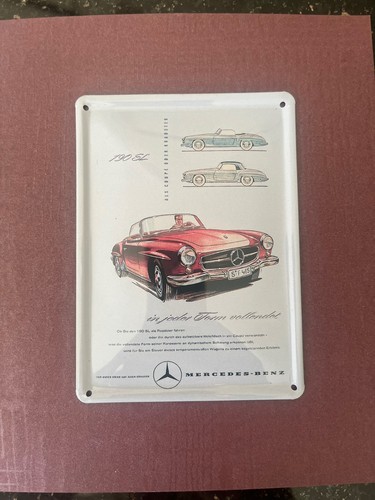 Blechschild mercedes benz typ - blechschild,
