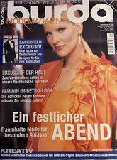 Burda Schnittmuster, Modemagazin 11/2003, Glänzend Feiern, Tolle Festliche Mode