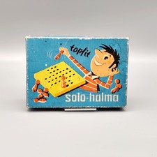 DDR Solo-Halma Steckhalma Steckspiel VERO rote Stecker ohne Anleitung Vintage