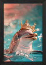Delphinkönig gerahmtes