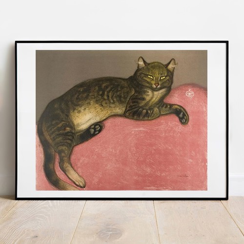 Kunstdruck steinlen chat - kunstdruck,