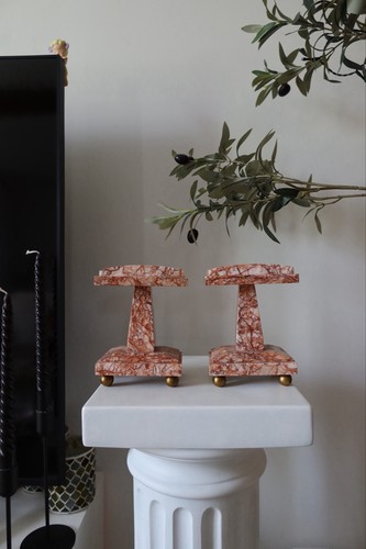 Paar art deco - deco, pendelbesatz