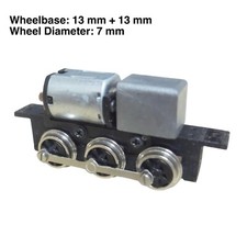 Spur N/HOn30/HOe/009 Spur 0-6-0 Stabgetriebenes Lokantrieb Fahrgestell 26mm/7mm