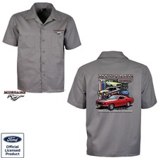 Hemd Ford Mustang Logo Worker Shirt Oldtimer USA Werkstatt US-Car *0062 gr