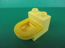 Lego Duplo Toilette gelb Klo