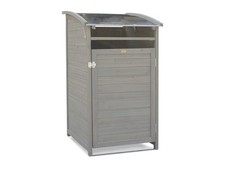 HABAU Mülltonnenbox, 120 Liter, 65 x 75 x 115 cm (grau) - B-Ware neuwertig