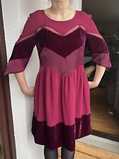 Twinset Milano Kleid Bordeaux Rot Prinzessin Burgfräulein Mittelalter Wgt Samt