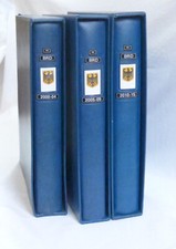 3 blaue Lindner Vordruckalben DEUTSCHLAND 2000-2013 mit Schutzkassetten!!!