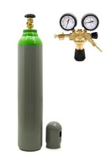 Gasflasche mit Reduzierer MIX Argon (82%)+CO2 8 Liter Schweißgas MIG/MAG 150 bar