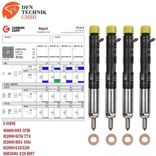 4x Einspritzdüse EJBR03101D Injektor Renault 1,5 EURO 4 EJBR05101D EJDR02701Z